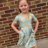 Toddler Blue Meadow Dress