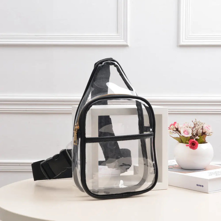 Black/Clear Sling Bag