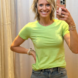 Crew Neck Short Sleeve Fitted Top