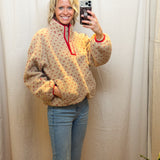 Red Dot Sherpa Pullover