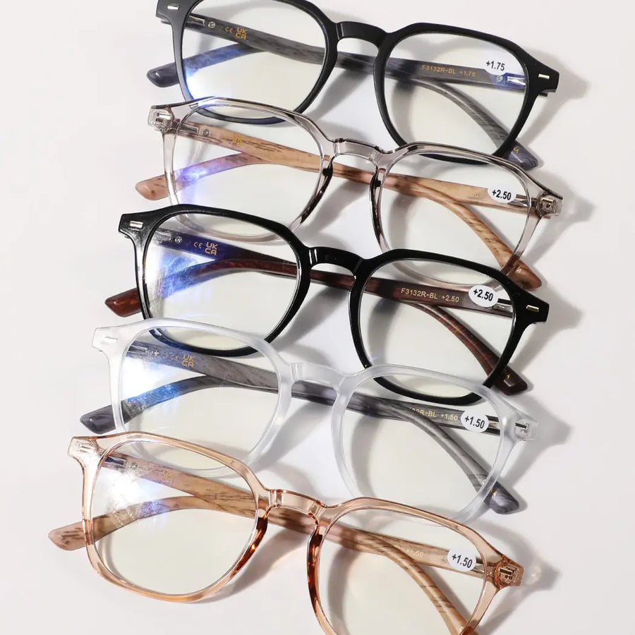 Unisex Classic Rounded Square Reading Glasses