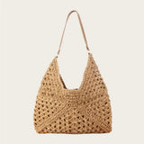 Crochet Open-Weave Boho Handbag