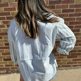 Multi Stripe Button Up Shirt