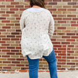 Ditzy Plus Floral Print Blouse