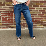 Auburn High Rise Slim Wide Vervet Jeans