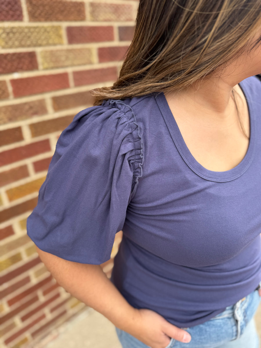 Bubble Sleeve Top