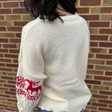 Christmas Pattern Cable Knit Sweater