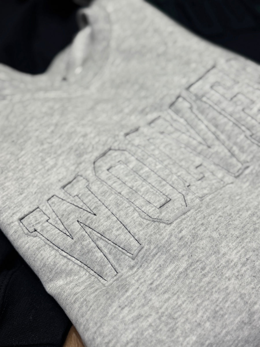 Grey Wolves Applique Sweatshirt