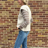 Oatmeal Ribbed Sweater Vest