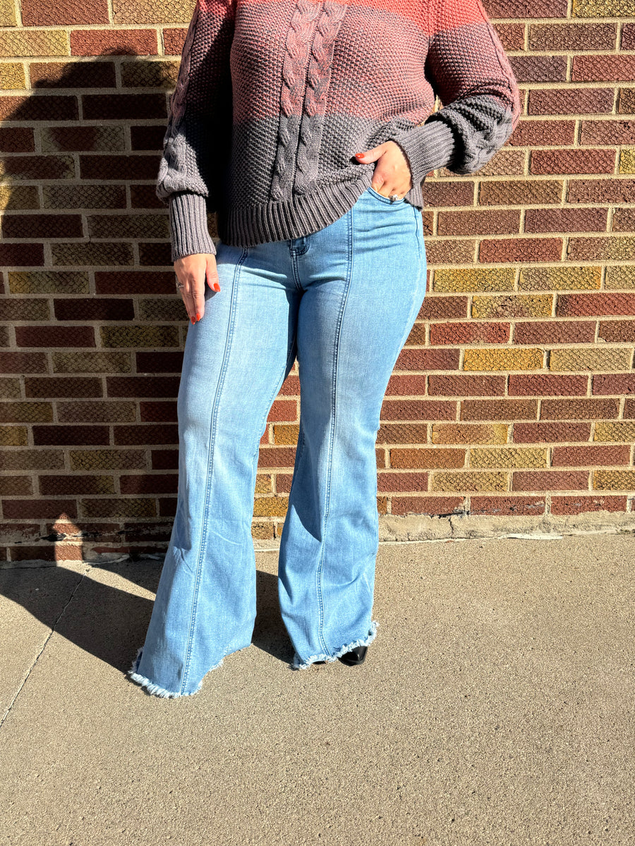 Wide Leg Palazzo Jeans