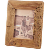 Rustic Wooden Rectangle Photo Frame 4x6"