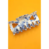 Vintage Toile Pattern Bow Hair Claw Clip
