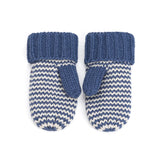 Kids Blue Classic Knit Mittens