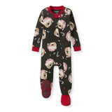 Kids Candy Cane Bears One Piece Pajama