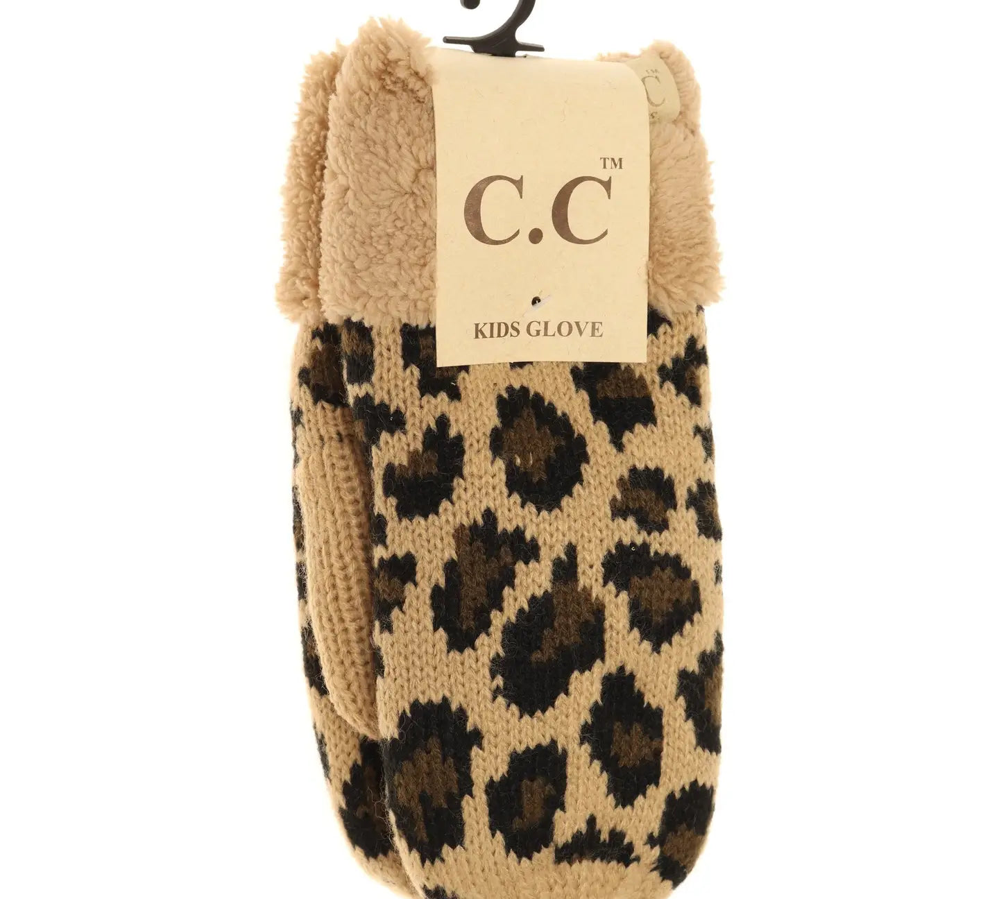 CC Kids Leopard Print Mittens
