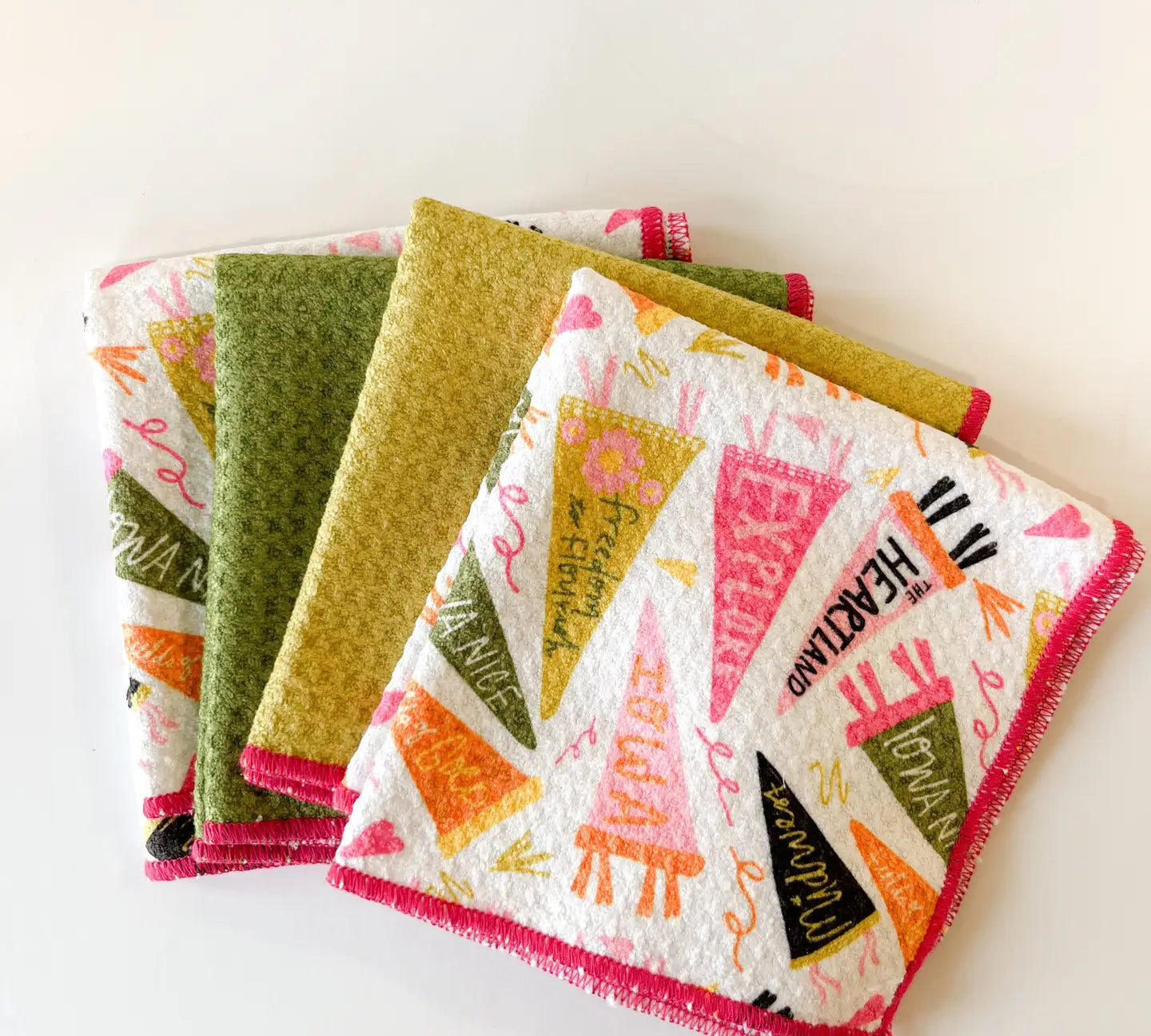 Doe a Deer Waffle Cloths Set of 4