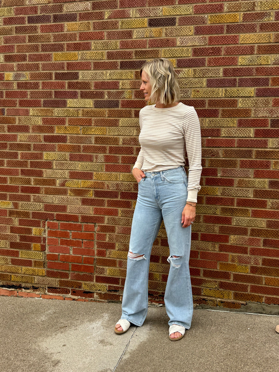 Vintage Super High Rise Flare Vervet Jeans