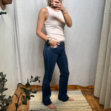 High Rise Trouser Hem Bootcut Vervet Jeans