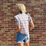 Mica High-Rise Shorts Raw Hem