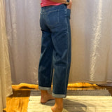 Ocean Cuffed Wide Leg Vervet Jeans