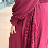 Lace V Neck Maxi Dress