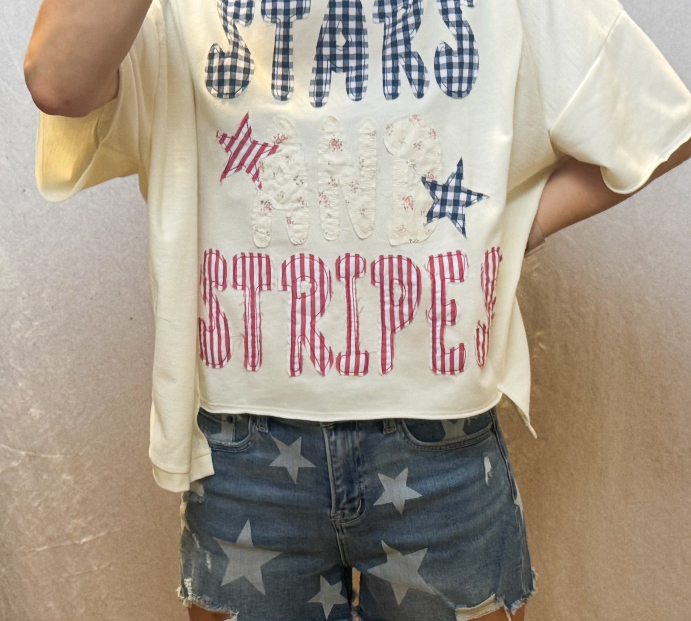 Stars/Stripes Patchwork Top