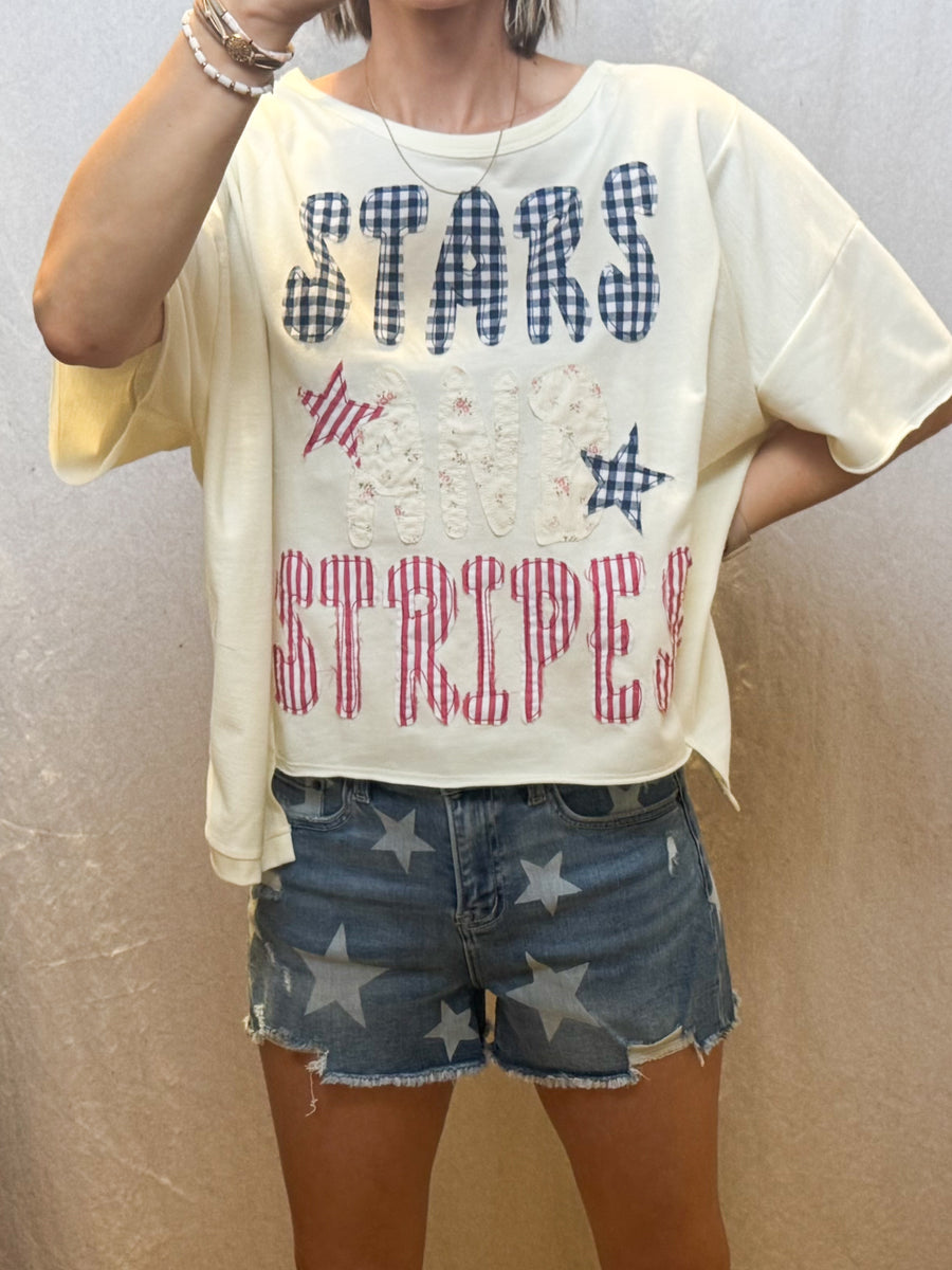 Stars/Stripes Patchwork Top