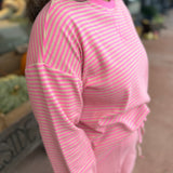 Striped Relaxed Knit Top