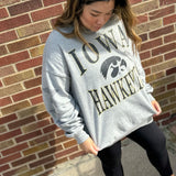 Iowa Wynn Star Sleeve Crewneck