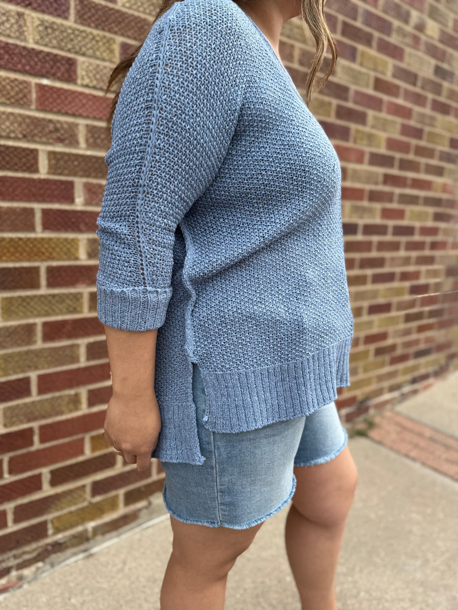 Chic Crew Neck Knit Sweater