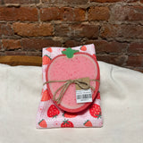 Fruit Sponge & Kitchen Towel Set