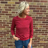 Raglan Sleeve Crewneck Sweatshirt