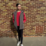 Hooded Tunic Puffer Vest