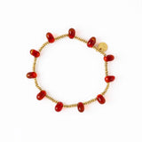 Hope Gold Stretch Bracelet w/Teardop Bead
