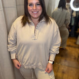 Washed Long Sleeve Pull Over