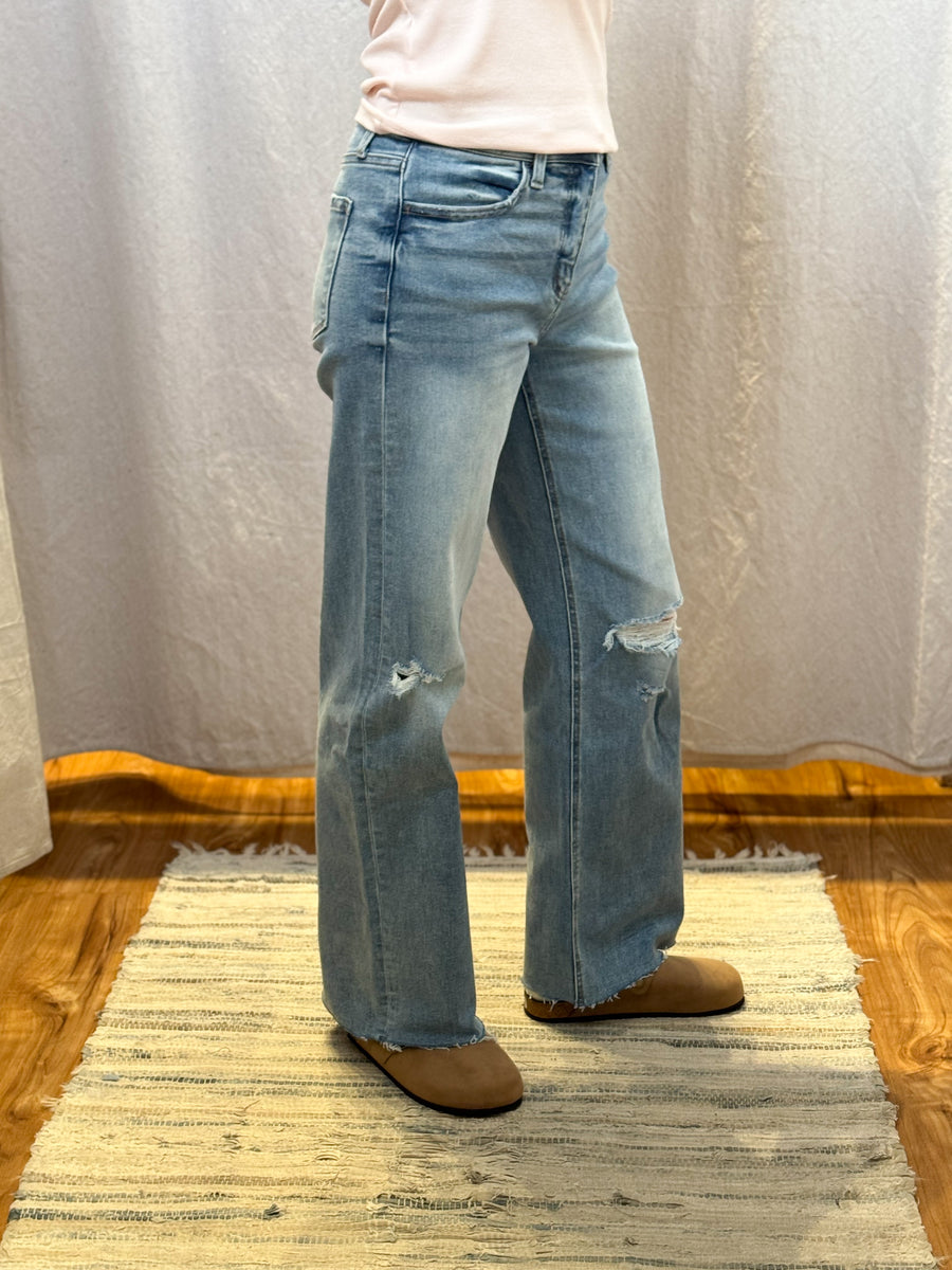 Reggie Wide Leg Vervet Jeans