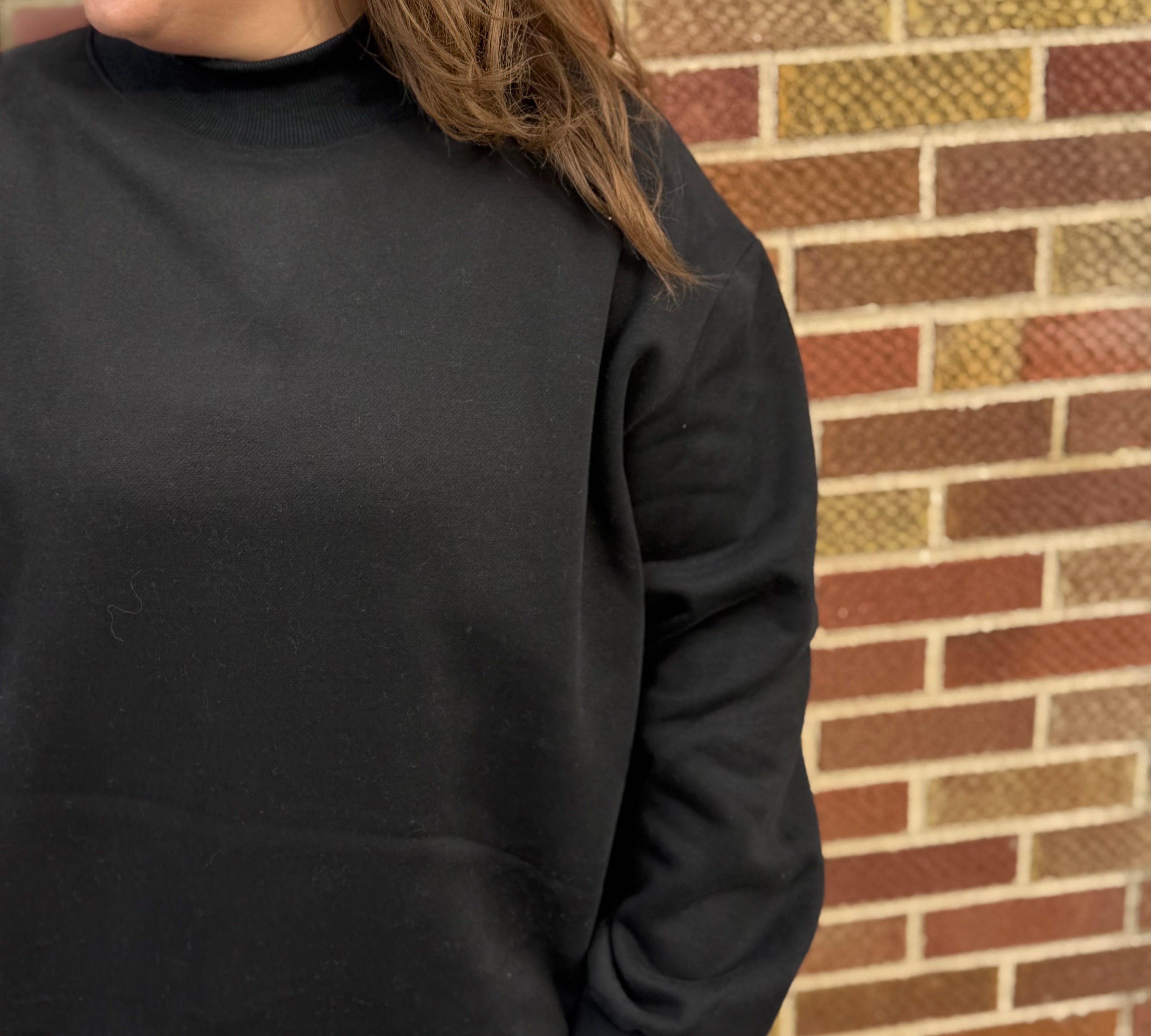 Mock Neck Sweatshirt