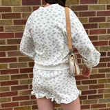 Floral Print Knit Top