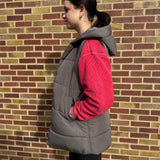 Hooded Tunic Puffer Vest