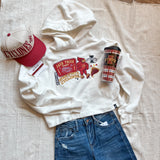 ISU Layered Patch Luxe Cropped Hoodie