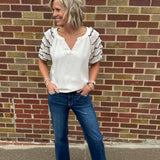 Auburn High Rise Slim Wide Vervet Jeans