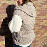 Quilted Hoodie Vest
