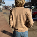 Pearled Crew Neck Sweater