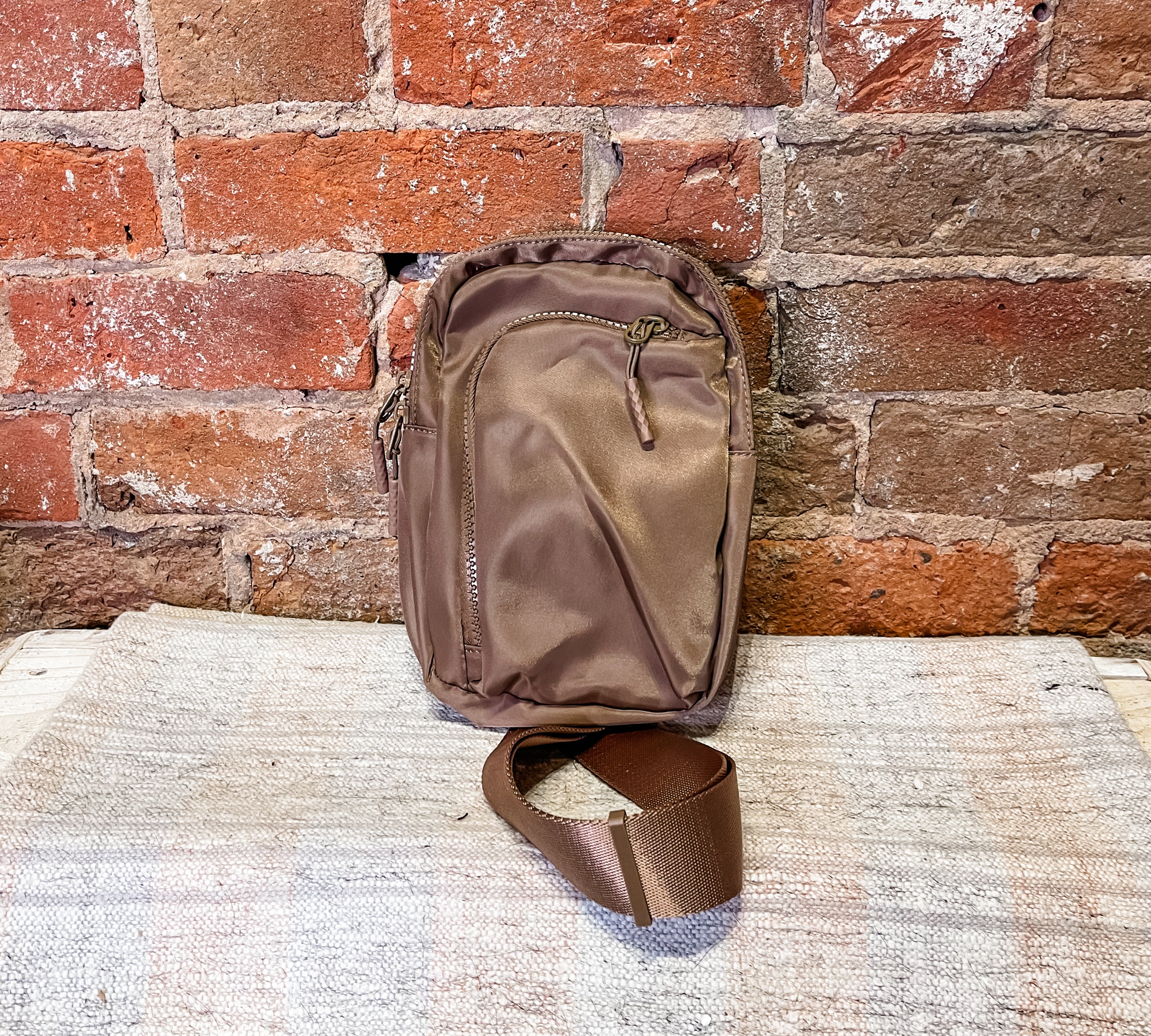 Solid Sporty Sling Bag