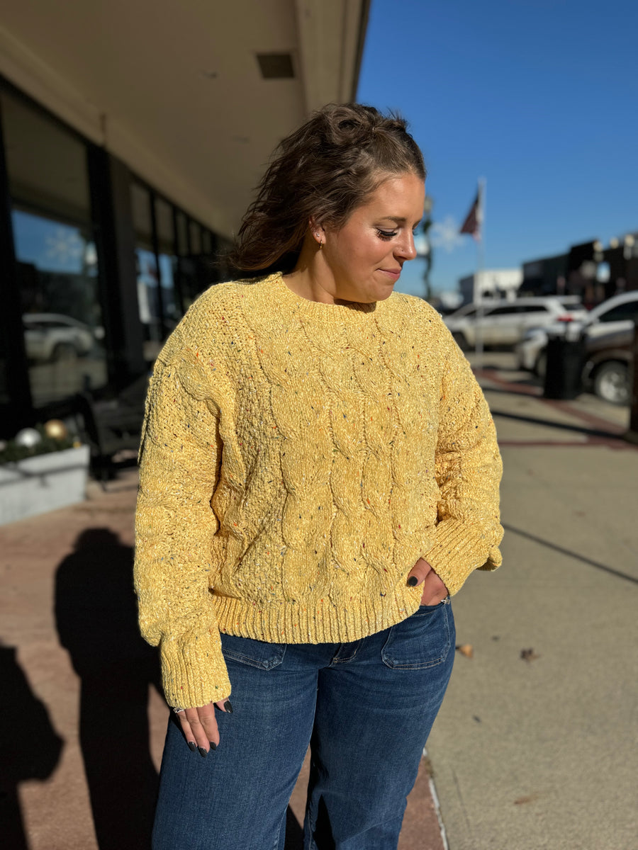 Cable Knit Sweater Top