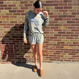 Camo Knit Top