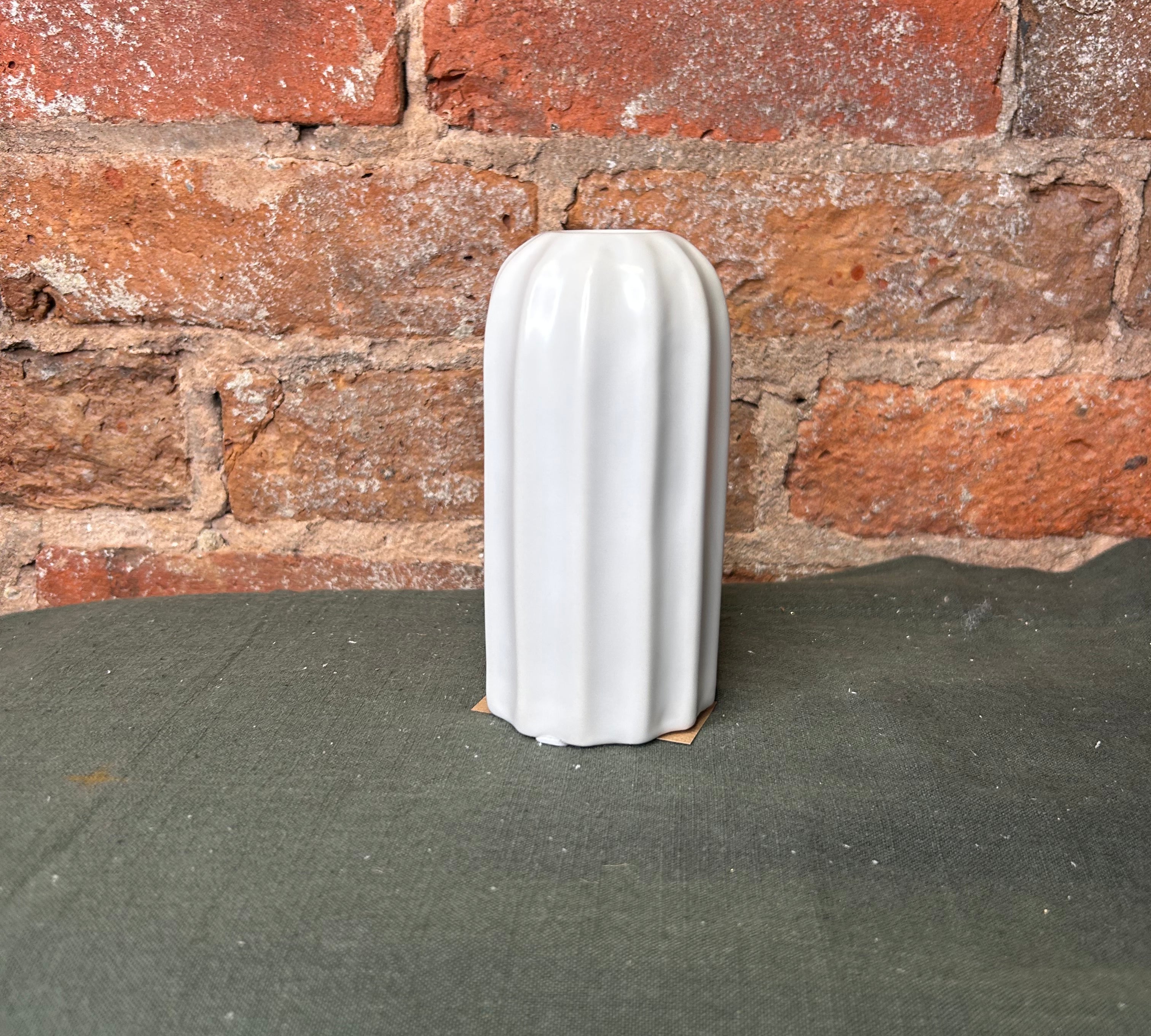 Bone White Round Candle Holder