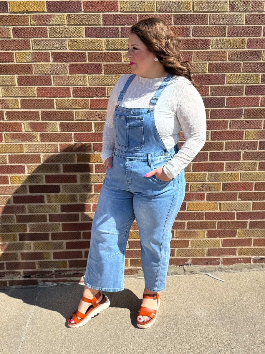 Vintage Denim Barrel Overalls
