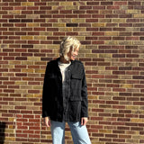 Washed Black Utility Denim Jacket