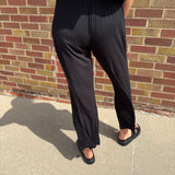Viscose Cropped Wide Leg Pant